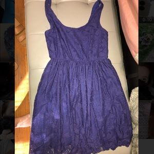Purple lace dress